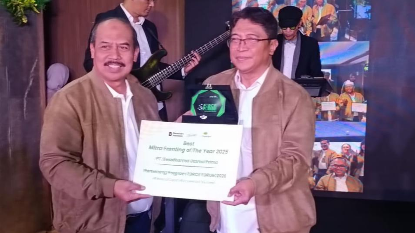 PT SUP Wins the “Best Fronting Partner of the Year 2025” Award at the 2026 Pegadaian FORCE FORUM