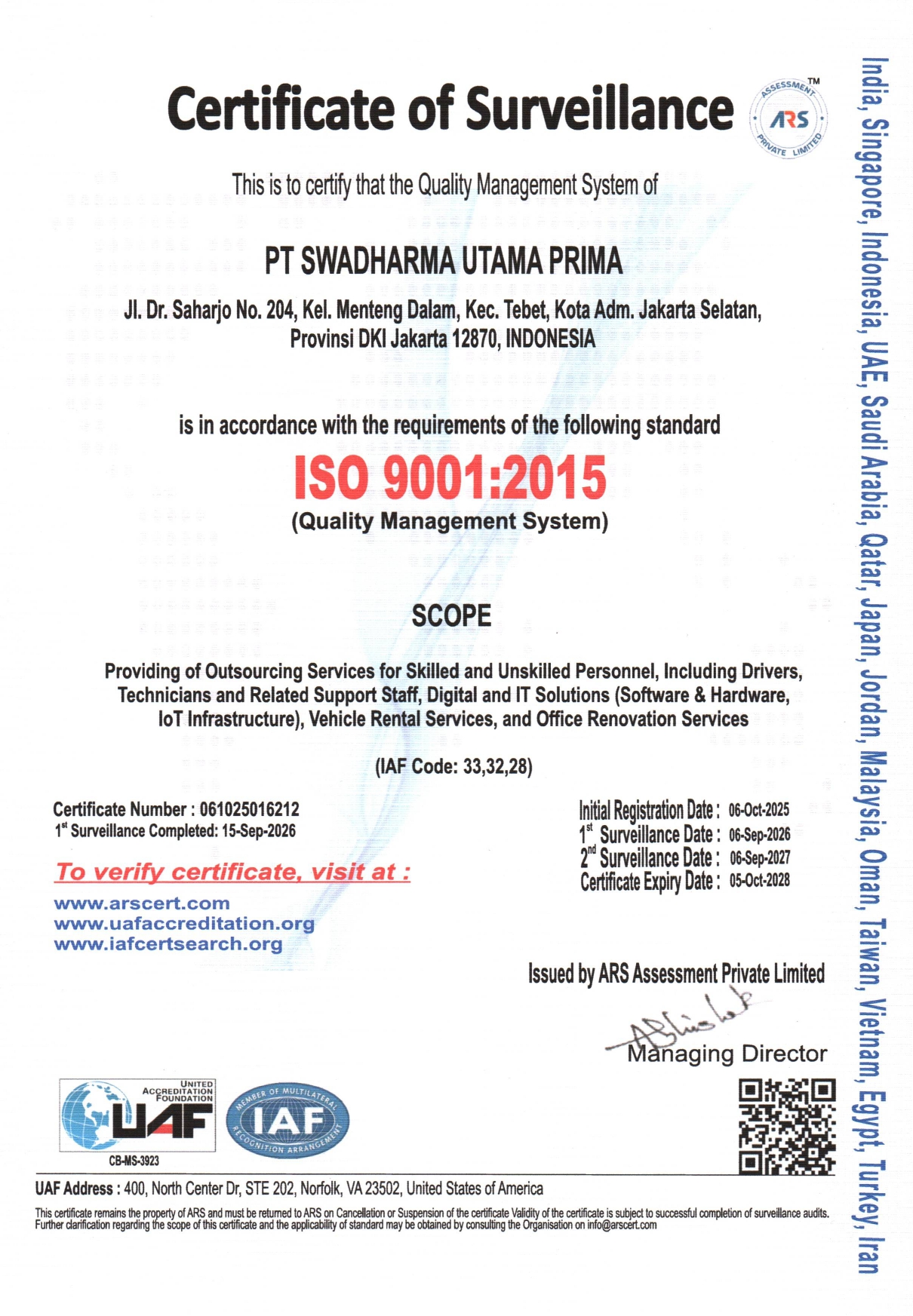 ISO 9001:2015 - Quality Management System